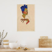 Egon Schiele Self Portrait Print Expressionism ポスター (キッチン)