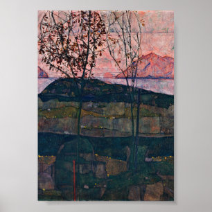 Egon Schiele - Setting Sun ポスター