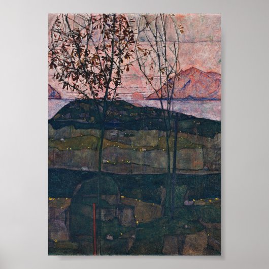 Egon Schiele - Setting Sun ポスター (正面)