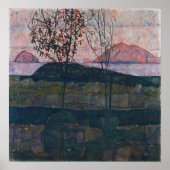 Egon Schiele Setting Sun ポスター (正面)