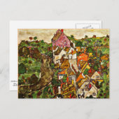 Egon Schiele - Stein on the Danube ポストカード (正面/裏面)