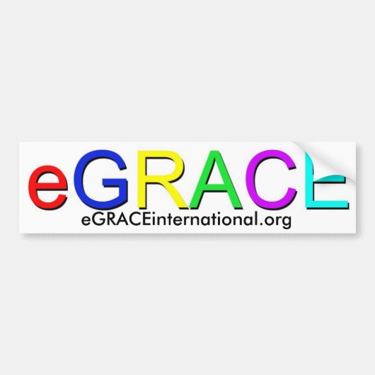 eGRACE: バンパーステッカー (正面)