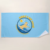 EGRC Surfs Up Beach Towel ビーチタオル (正面)