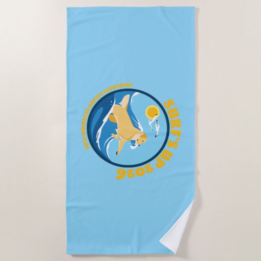 EGRC Surfs Up Beach Towel ビーチタオル (正面)