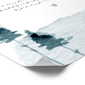 EGRET素朴石板ブルーおむつラッフルゲームポスター ポスター (角)