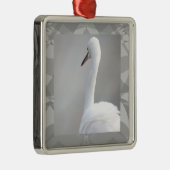 Egret Bird Photo Ornament  メタルオーナメント (右)