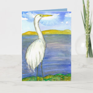 Egret Bird Water 考え Color'S Of You カード