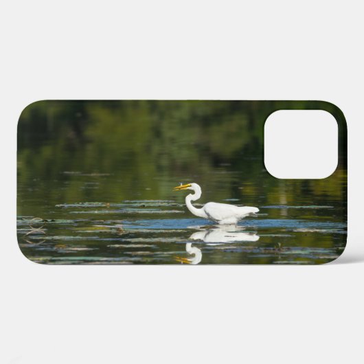 Egret Fish Feast iPhoneケース Case-Mate iPhoneケース (裏面 (横))