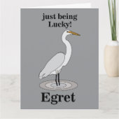 Egret Lucky Bird カード (正面)