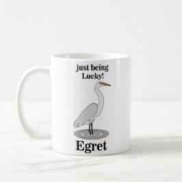 Egret Lucky Bird コーヒーマグカップ