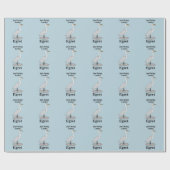 Egret Lucky Bird ラッピングペーパー (フラット)