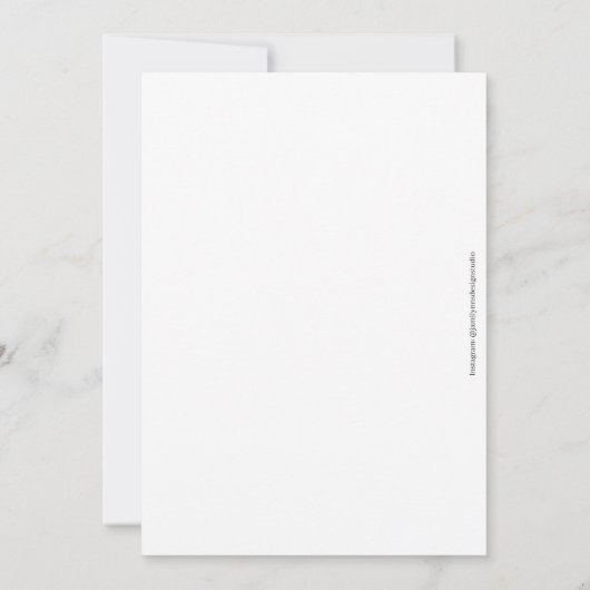 Egret on shoreline notecard (裏面)