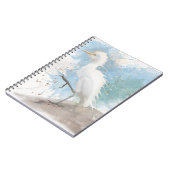 Egret watercolor  ノートブック (左側)