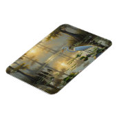 Egrets in Everglades National Park Morning マグネット (左側)