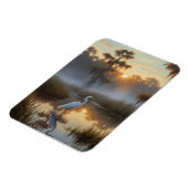 Egrets in Everglades National Park Morning マグネット (左側)