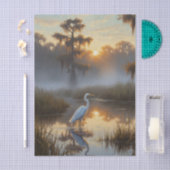 Egrets in Everglades National Park Morning 薄葉紙 (クラフト)