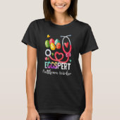 Egspert Healthcare Worker Bunny Stethoscope Easte Tシャツ (正面)