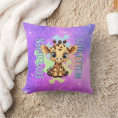 Egyedinek születtem – kedves zsiráfos design クッション (ブランケット)