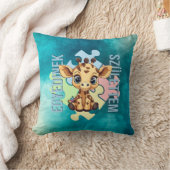 Egyedinek születtem – kedves zsiráfos design クッション (ブランケット)