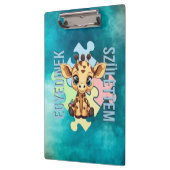 Egyedinek születtem – kedves zsiráfos design クリップボード (左)