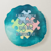 Egyedinek születtem – kedves zsiráfos design ラウンドクッション (裏面)