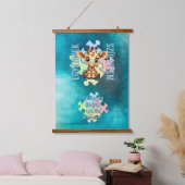 Egyedinek születtem – kedves zsiráfos design 吊り下げ型タペストリー (寝室)