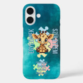 Egyedinek születtem – kedves zsiráfos design Case-Mate iPhoneケース (裏面)