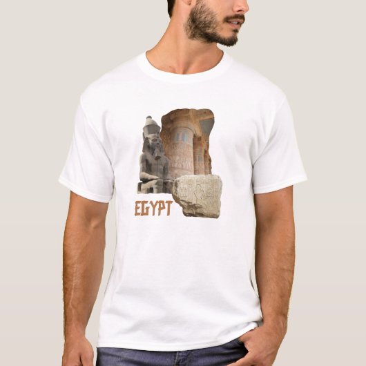 EGYPTフォトコラージュシャツ – 選択スタイル Tシャツ (正面)