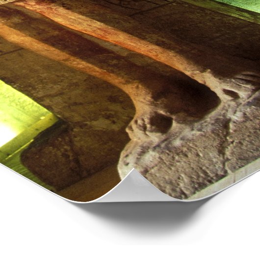 Egypt, Abu Simbel, Statue of Ramesses II, ポスター (角)