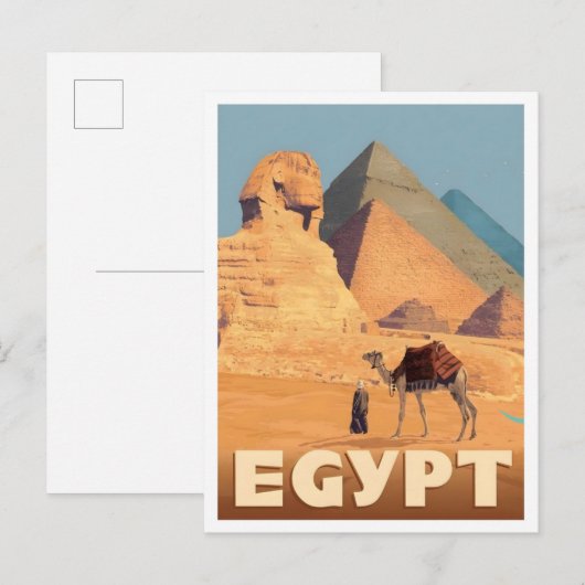 Egypt Africa Vintage Travel  ポストカード (正面/裏面)