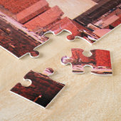 Egypt, Cairo Rooftops, Minarets of Ancient City ジグソーパズル (側面)