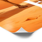 Egypt Desert Camel Travel Poster ポスター (コーナー)