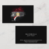 Egypt flag 名刺 (正面/裏面)