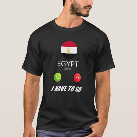 Egypt Flag Souvenir Egypt Is Calling Is Calling   Tシャツ (正面)