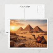 Egypt. Giza Pyramid Complex. Postcard ポストカード (正面/裏面)