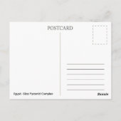 Egypt. Giza Pyramid Complex. Postcard ポストカード (裏面)