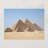 Egypt-Gizah Pyramids ポストカード (正面)