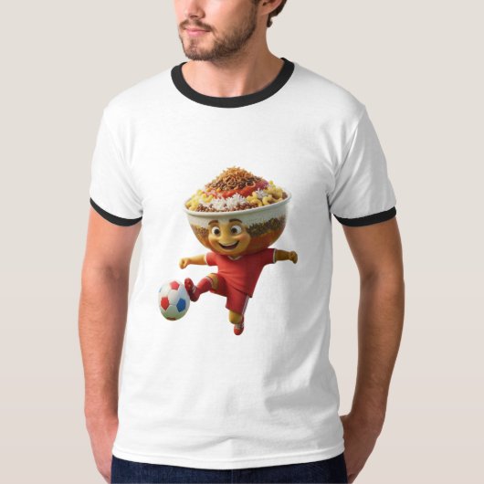 Egypt Koshari Soccer Mascot T-Shirt - Group G Tシャツ (正面)