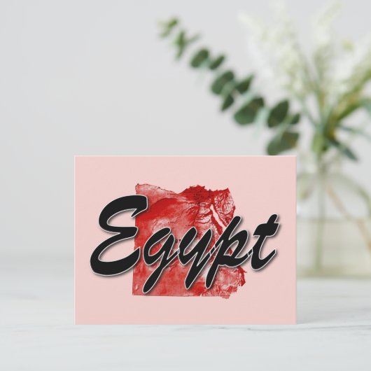 Egypt map ポストカード (スタンド正面)
