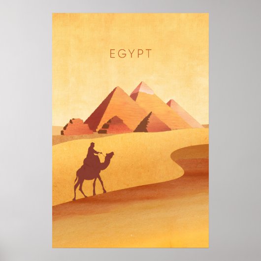 Egypt Minimal Travel Poster ポスター (正面)