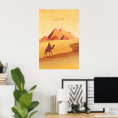 Egypt Minimal Travel Poster ポスター (ホームオフィス)