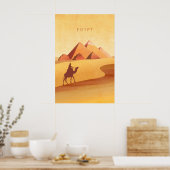 Egypt Minimal Travel Poster ポスター (キッチン)