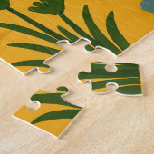 Egypt Nile Map Mystique Puzzle Blue Gold ジグソーパズル (側面)