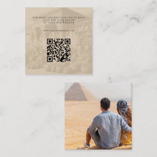 Egypt Passport QR エンクロージャーカード (正面/裏面)