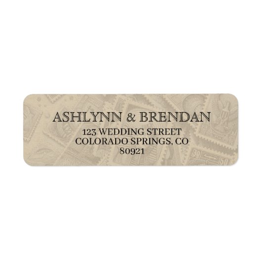 Egypt Passport Wedding ラベル (正面)