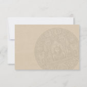 Egypt Passport Wedding Response Card 出欠カード (裏面)