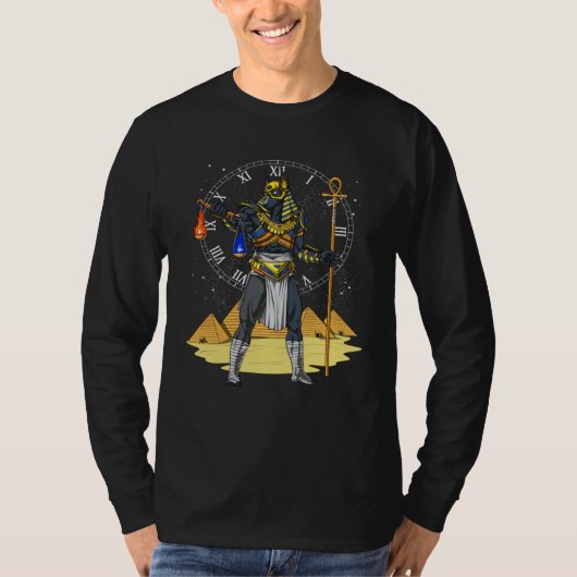 Egypt Pharaoh Temple Culture Gods Tシャツ (正面)