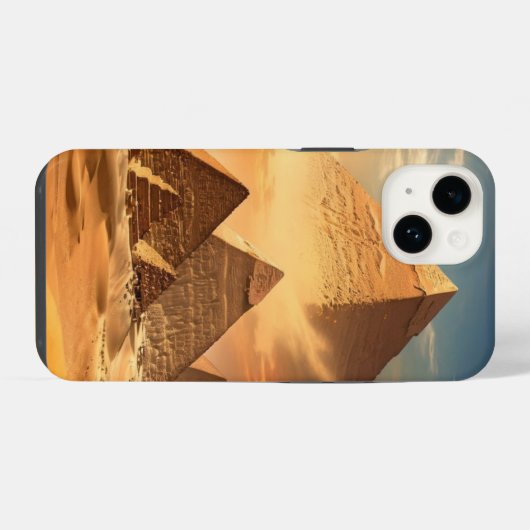Egypt Pyramid Unique Style  iPhoneケース (裏面横)