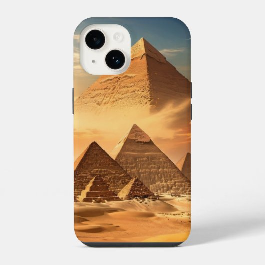 Egypt Pyramid Unique Style  iPhoneケース (裏面)