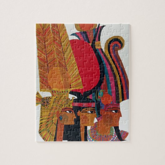 Egypt Vintage Air Travel Ancient Culture Tourism ジグソーパズル (縦)